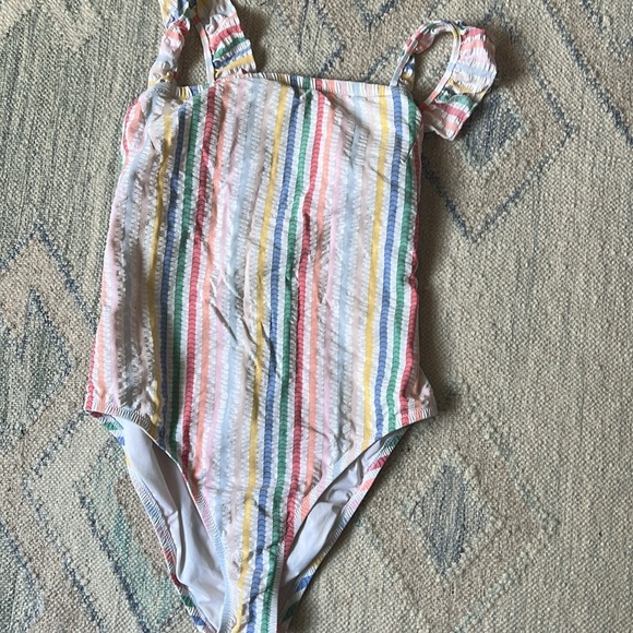Crew women’s rainbow sear sucker one piece size 4 - Picture 2 of 4